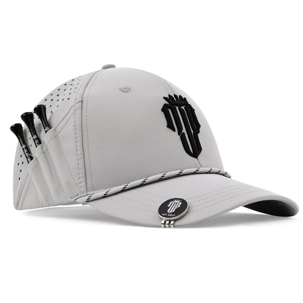 NJF Golf Performance Hats for Men with Tee Holder & Magnetic Ball Marker