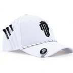 NJF Golf Performance Hats for Men with Tee Holder & Magnetic Ball Marker