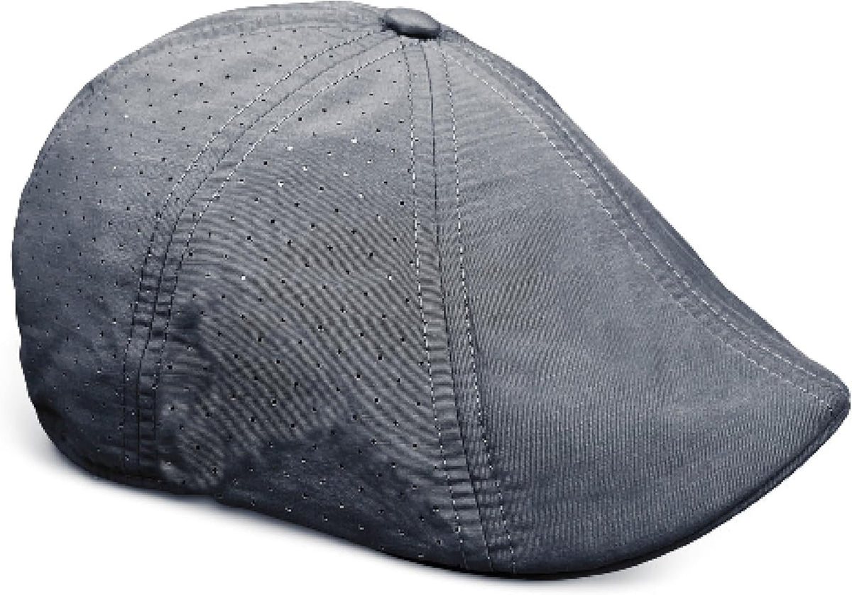 The Original Cool Air Boston Scally Cap - Breathable Newsboy Flat Cap - 8 Panel Fitted Hat for Men