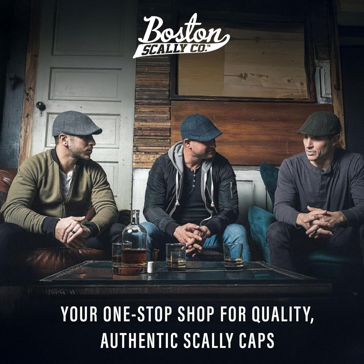 The Original Cool Air Boston Scally Cap - Breathable Newsboy Flat Cap - 8 Panel Fitted Hat for Men